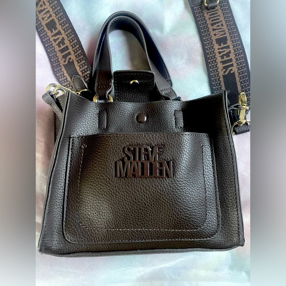 Steve Madden Brown Blivonia Small Crossbody Purse